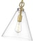 Z-Lite Harper 1 Light Pendant, Rubbed Brass & Clear 3034P11-RB - alternate 8
